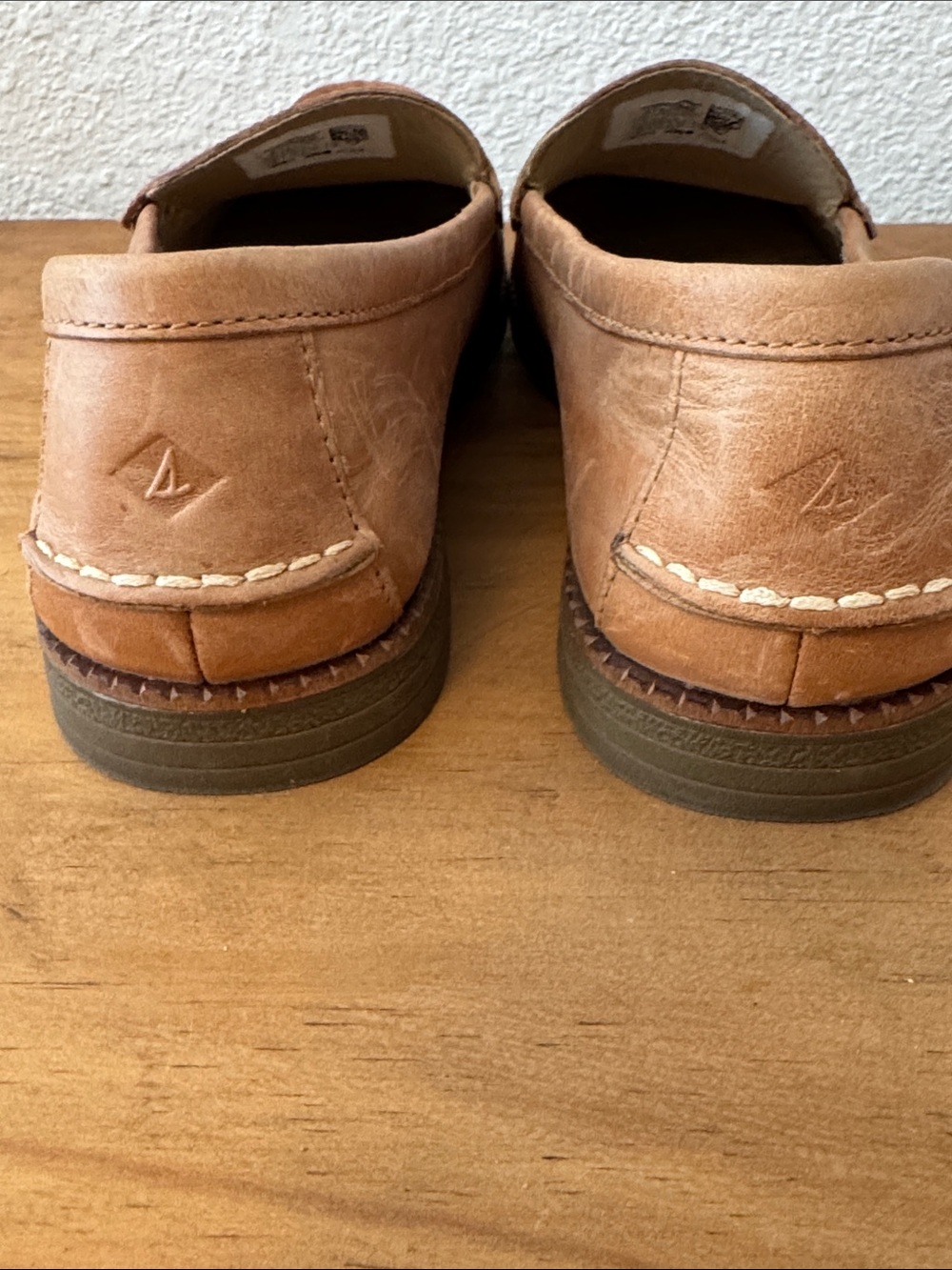 Sperry Chestnut Leather Penny Loafers - Picture 4 of 10
